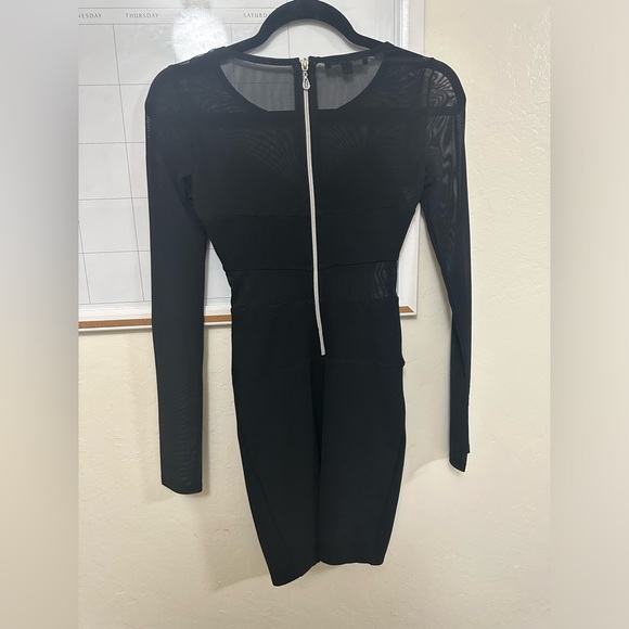 Tally Weijl Black Mesh Mini Dress - Picture 3 of 3